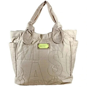 Marc by Marc Jacobs beige nylon handbag